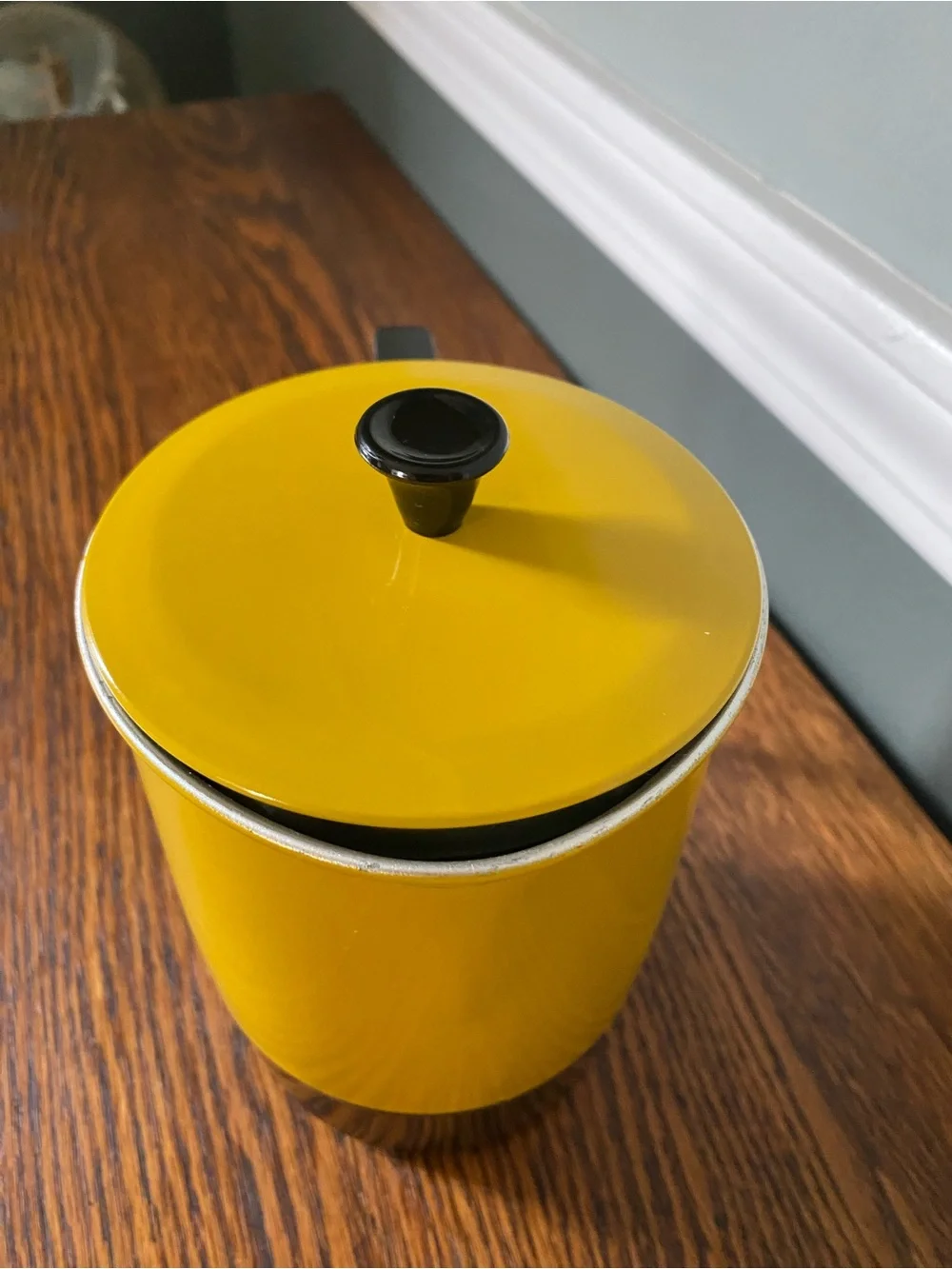 Vintage MCM Yellow Electric Hot Pot Coffee Pot 5.5” 120V 400W Taiwan Works